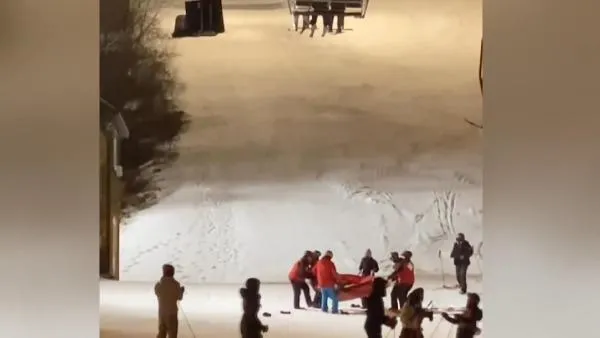 Kayakçı havada asılı kaldı: Korku dolu anlar kamerada-6