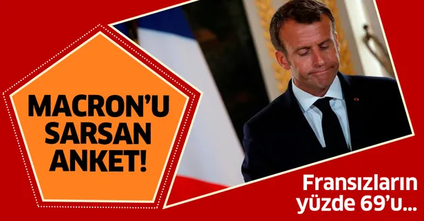 Macron'u sarsan anket! Fransızların yüzde 69'u...