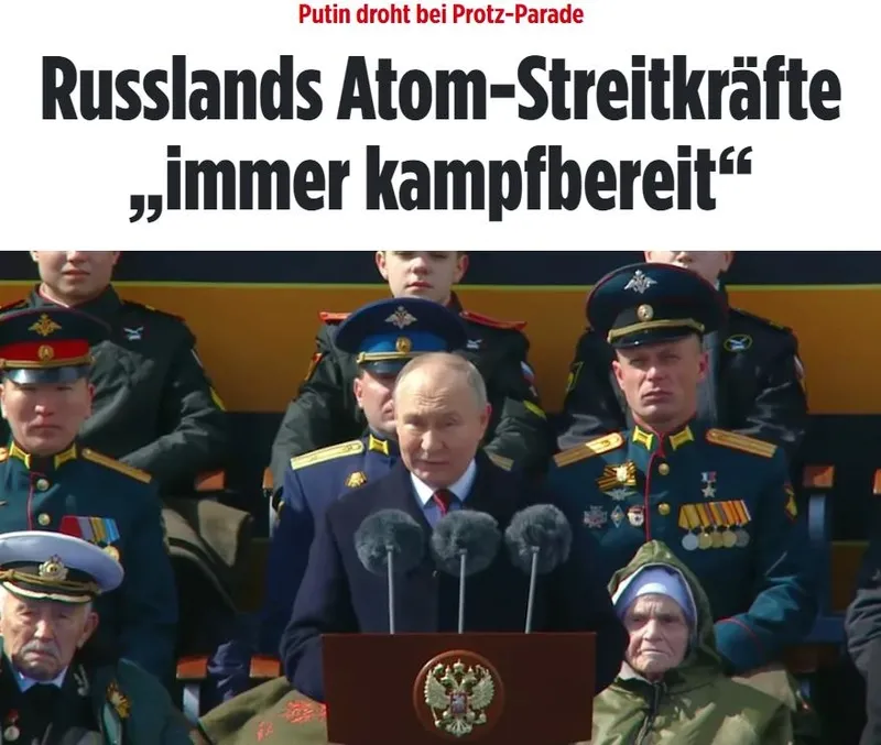 Putin’in geçit töreni Almanya’yı telaşlandırdı! Bild Kızıl Meydan’daki gösteriyi böyle duyurdu: Rusya’nın nükleer kuvvetleri savaşmaya hazır-1