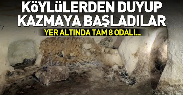 Yozgat'ta 8 odalı yer altı şehri bulundu