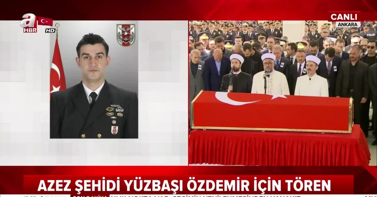 Azez şehidi Deniz Yüzbaşı Celalettin Özdemir Özdemir son yolculuğuna uğurlandı