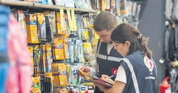 Ticaret Bakanlığı’ndan okul kırtasiye ürünlerine sıkı denetim: Etiket ve fiyat farkı kontrolü yapıldı