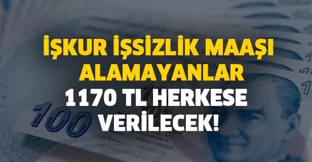 Koronavirüsle mücadele kapsamında aylık 1170 TL maaş başvurusu