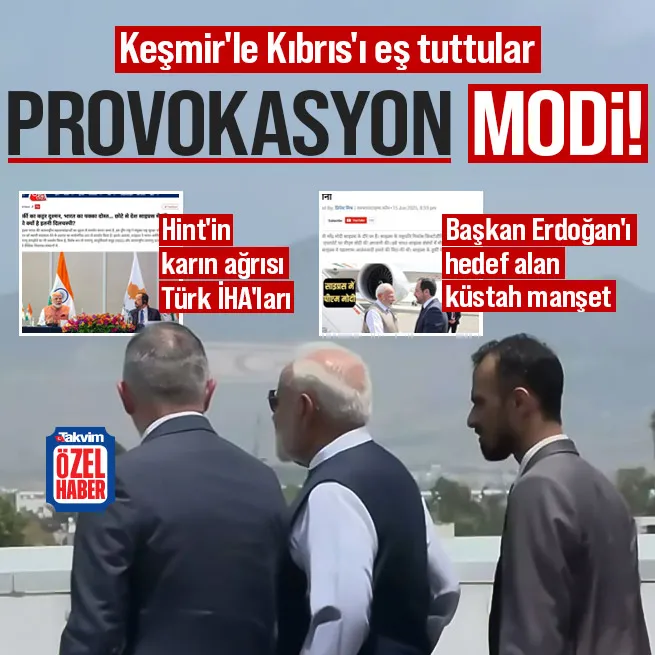 Modiden GKRYde KKTC provokasyonu! Hintin karın ağrısı Türk İHAları: Keşmirle Kıbrısı eş tutup Başkan Erdoğanı hedef gösterdiler