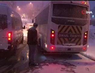 İstanbul’da kar yağdı kazalar peş peşe geldi