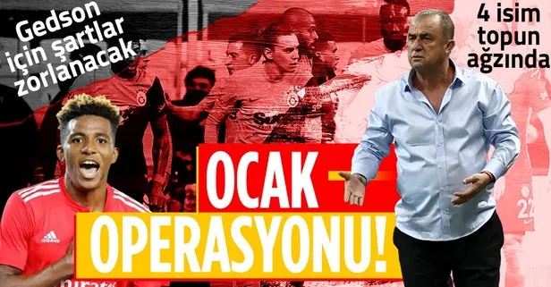 Galatasaray’dan Ocak operasyonu! 4 isim topun ağzında, Gedson Fernandes için tüm şartlar zorlanacak