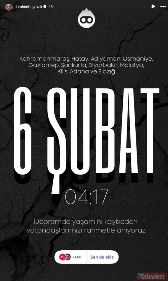 Üç yıl geçti ama acımız hala taze! Asrın felaketinde ünlülerden 6 Şubat mesajları - 14