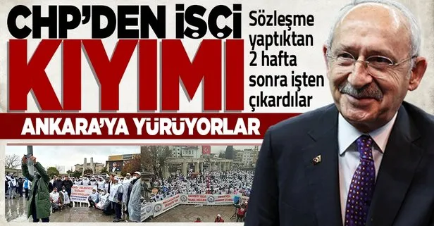 CHP’li Bakırköy Belediyesi’nin skandal işten çıkarma kararından sonra işçiler Ankara’ya yürüme kararı aldı