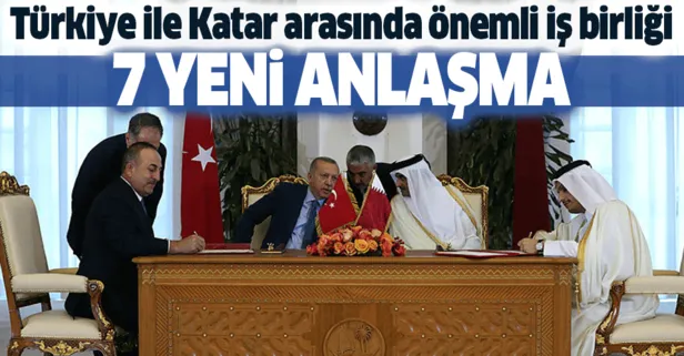 Türkiye ile Katar arasında 7 anlaşma