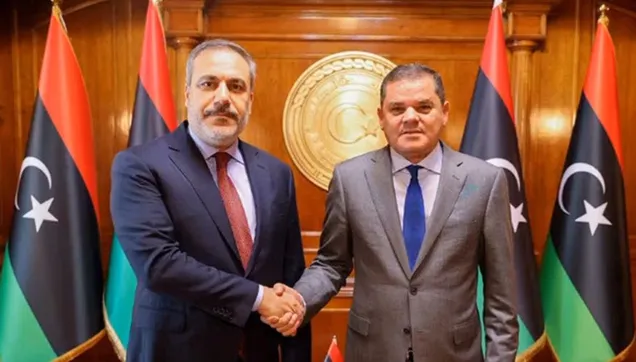 Türkiye'den Libya çıkarması! MİT Başkanı Hakan Fidan Trablus'ta Libya Başbakanı Dibeybe ile bir araya geldi