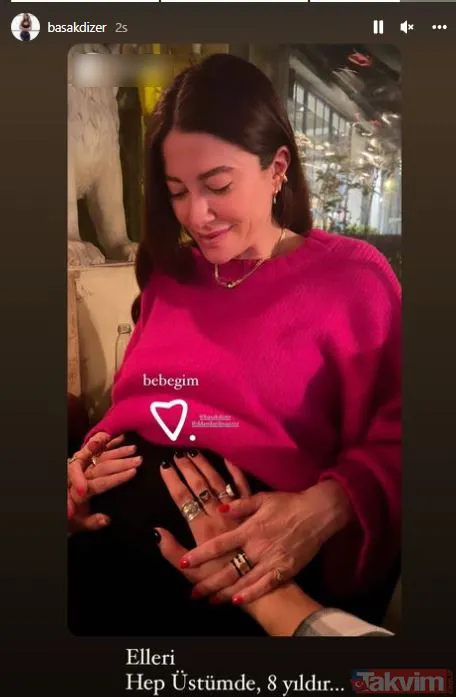 Doğum için gün sayan Başak Dizer’in son haline bakın! Kıvanç Tatlıtuğ’un biricik eşi karnı burnunda paylaştı sosyal medya sallandı - 6