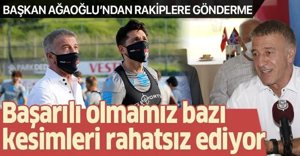 Trabzonspor Başkanı Ahmet Ağaoğlu’ndan rakiplere gönderme: Başarılı olmamız bazı kesimleri rahatsız ediyor