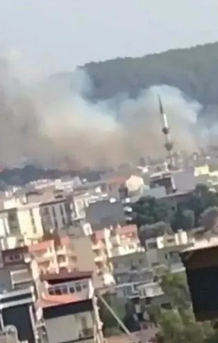 Son dakika: İzmir Buca'da yangın!