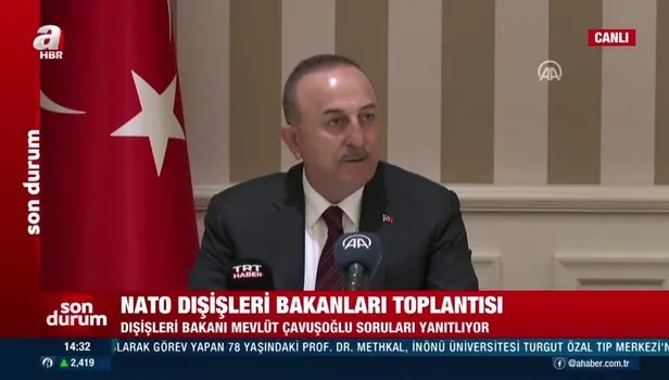 SON DAKİKA! Dışişleri Bakanı Mevlüt Çavuşoğlu'ndan NATO Dışişleri Bakanları Toplantısı'nda önemli mesajlar