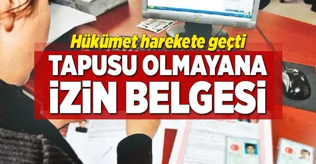 Tapusu olmayana izin belgesi