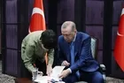 Başkan Erdoğan Gazzeli çocukların elçisi Filistinli Ebu Cezer ve ailesini kabul etti