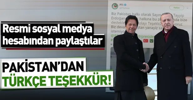 Pakistan'dan Türkiye'ye teşekkür!