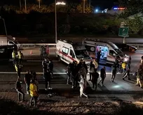 İstanbul Sultanbeyli’de turistleri taşıyan minibüs TEM Otoyolu’nda kaza yaptı: 9 yaralı