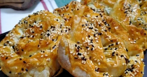 Pırasalı gül böreği tarifi!
