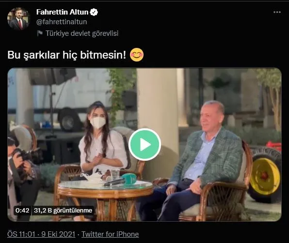 Başkan Recep Tayyip Erdoğan gençlerle birlikte 'Aşık Veysel'in Uzun İnce Bir Yoldayım' türküsünü söyledi-5