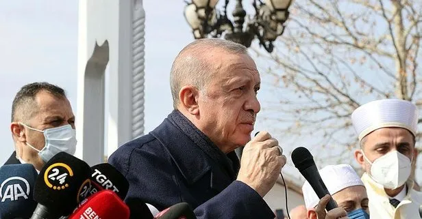Başkan Erdoğan, eski Fazilet Partisi Rize İl Başkanı Ahmet Erdoğan’ın cenaze törenine katıldı