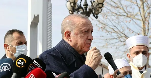Başkan Erdoğan, eski Fazilet Partisi Rize İl Başkanı Ahmet Erdoğan'ın cenaze törenine katıldı