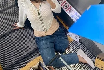 Korkunç görüntüler! Yürüyen banda bacağını kaptırınca...