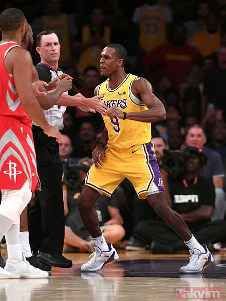 Los Angeles Lakers - Houston Rockets maçında kavga! - 3
