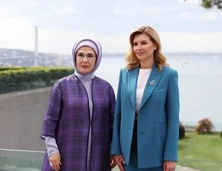 Emine Erdoğan, Olena Zelenska ile görüştü