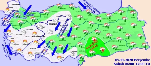 HAVA DURUMU | Meteorolojiden İstanbul için sağanak uyarısı | 5 Kasım hava nasıl olacak?-4