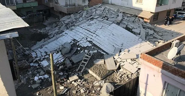 Mersin’de facia ucuz atlatıldı! 5 katlı bina çöktü