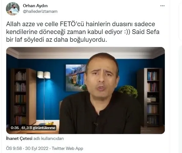1664700763377.jpg FETÖ'nün Fuat Avni'si Said Sefa'nın bedduası anında karşılık buldu! "Boğulursunuz" dedi kendi boğuldu | İfşalarda sıra Cevheri Güven'de-4