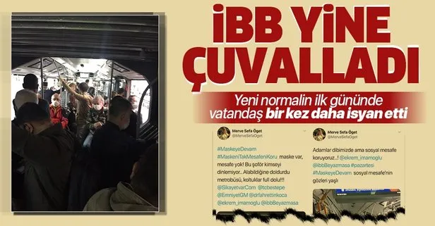 CHP’li Ekrem İmamoğlu yönetimindeki İBB yine çuvalladı! Metrobüsler hınca hınç doldu, nefes bile alınmadı