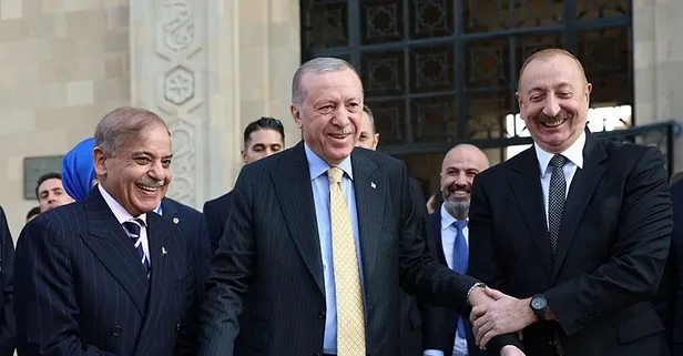 Şahbaz Şerif'ten Bakü'de Başkan Erdoğan'a övgü: Pakistan, Azerbaycan ve Türkiye’nin kalpleri birlikte atıyor