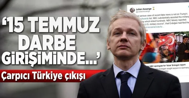 Julian Assange: Yalan haber ödülü NBC’ye verilmeli!
