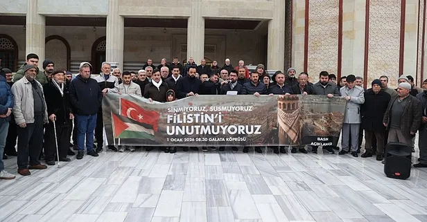 TÜGVA'dan 1 Ocak çağrısı! Galata Köprüsü'nden tüm dünyaya yükselecek ses: Filistin'i unutmuyoruz