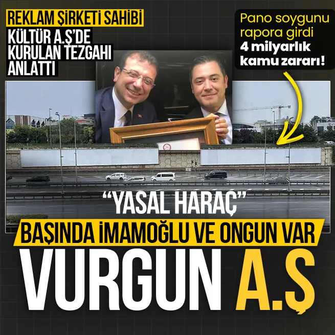 İBBnin reklam usulsüzlüğü raporda: 4 milyarlık kamu zararı! Reklam şirketi sahibi tanık Kültür A.Ş tezgahını anlattı: Yasal haraç!
