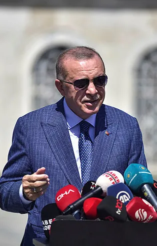 SON DAKİKA! Başkan Erdoğan'dan Sözcü Gazetesi'nin Ayasofya manşetine çok sert tepki