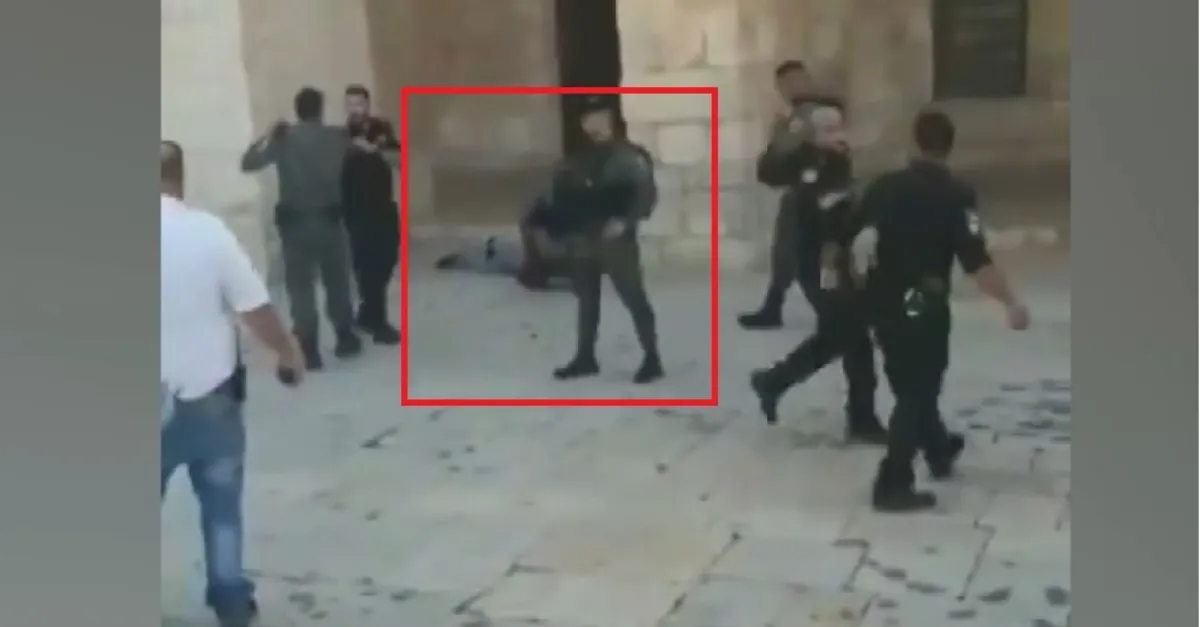 Mescid-i Aksa'ya giden çocuğu İsrail polisi gözaltına aldı (Video)