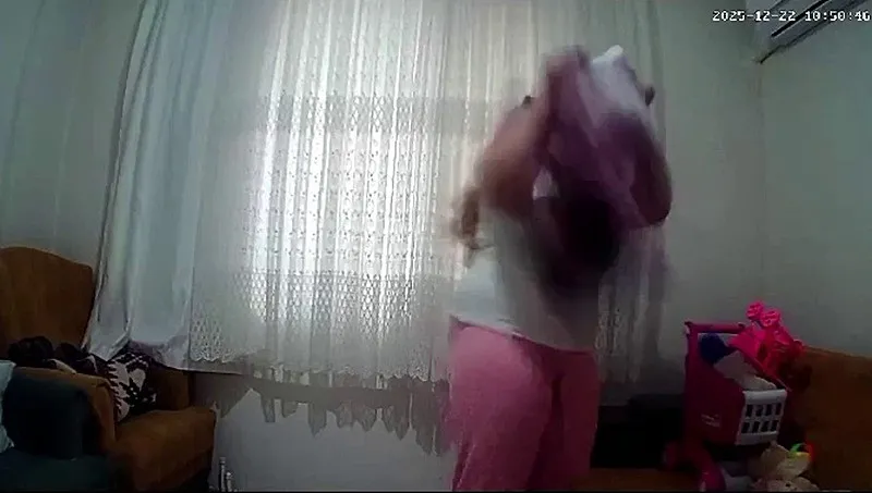 Annenin şiddeti kamerada (İHA)