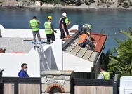 Sözcü Gazetesi yazarı Yılmaz Özdilin villasındaki kaçak eklentilerin yıkım çalışması 5inci gününde!