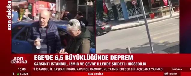 İzmirde şiddetli depremden ilk görüntüler