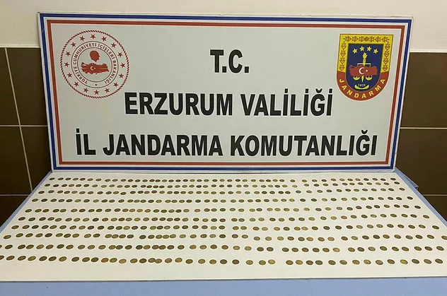 Erzurum’da 439 adet sikke ele geçirildi