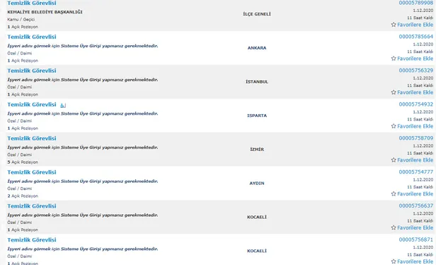 Açık iş ilanı başvuru şartları nedir? İŞKUR üzerinden binlerce personel alımı yapılıyor! Beden işçisi, Temizlik görevlisi, makineci ve şoför....-4