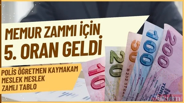 Memura %17.55 enflasyon farkı: En düşük maaş için 5. oran geldi! İşte meslek meslek zam tablosu - 1