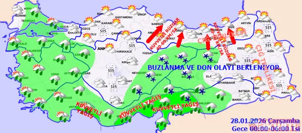 Kar bu hafta geri dönüyor! Meteoroloji'den 17 ile sarı kod: Fırtına ve kuvvetli yağışlara dikkat! - 6