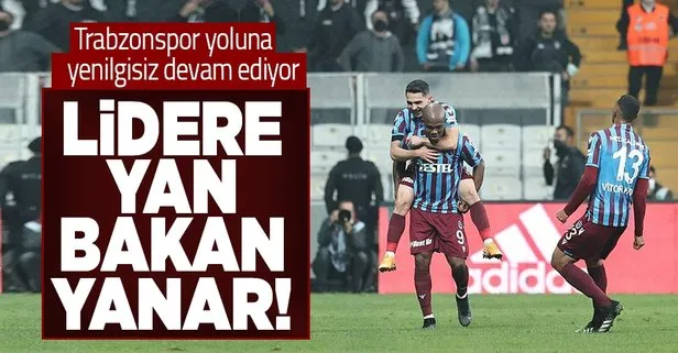 Trabzonspor, Beşiktaş’ı devirdi! Ligdeki yenilmezlik serisini devam ettirdi