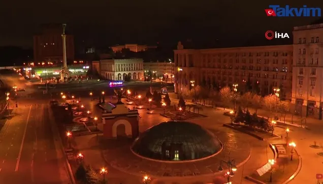 Başkent Kiev'de siren sesleri yankılandı