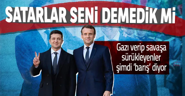 Macron'dan Ukrayna'ya flaş Putin çağrısı: Rusya ile müzakere edin