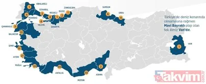 İşte Türkiye’nin mavi bayraklı plajlarının listesi! Türkiye’nin en iyi plajları ve sahilleri  - 2018 güncel -